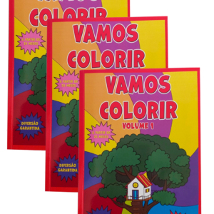 kit 3 Livros Vamos Colorir: Português - Inglês - Promoção